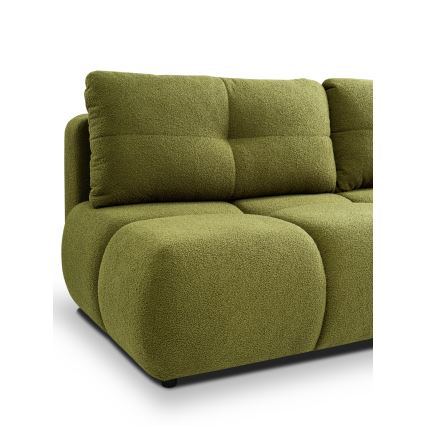Ausziehbares 3-sitziges Sofa mit Stauraum NUORO, grün