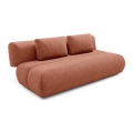 Ausziehbares Dreisitzer-Sofa FANO, braun