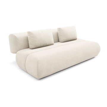 Ausziehbares Dreisitzer-Sofa FANO, cremefarben