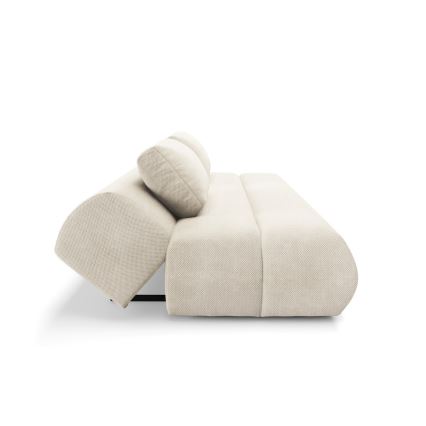 Ausziehbares Dreisitzer-Sofa FANO, cremefarben