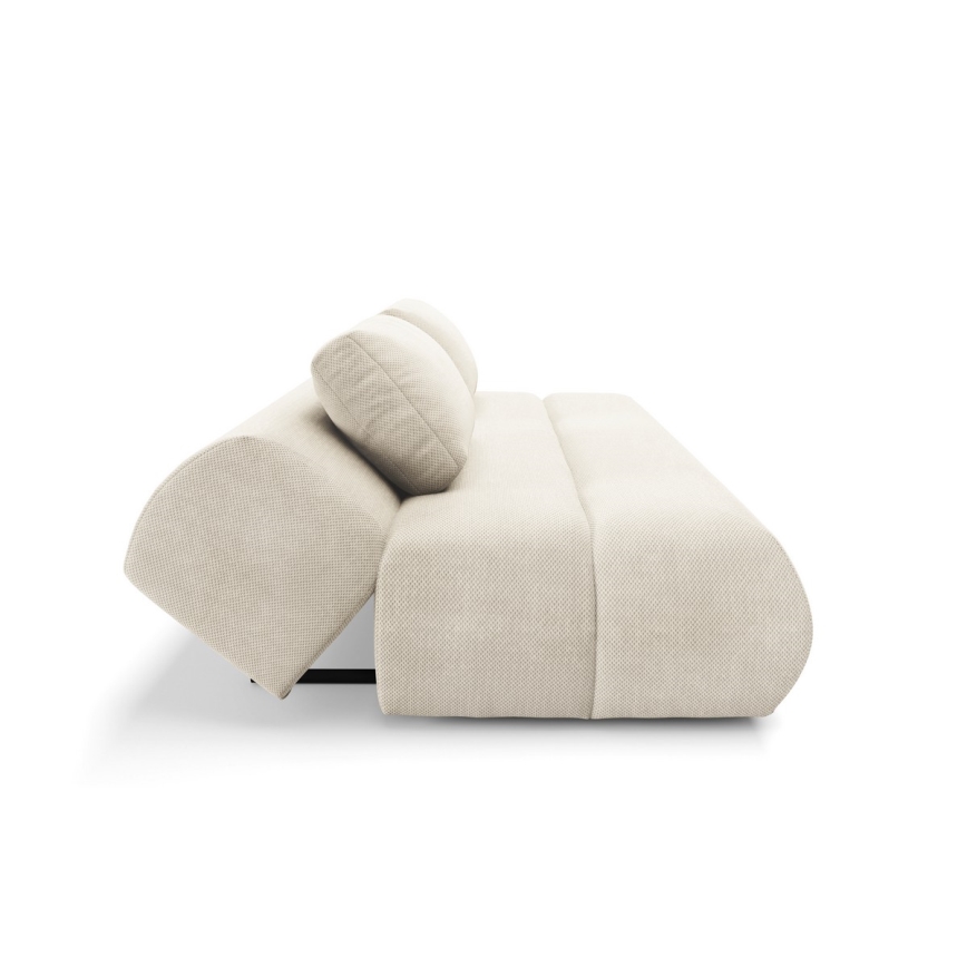 Ausziehbares Dreisitzer-Sofa FANO, cremefarben