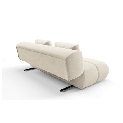 Ausziehbares Dreisitzer-Sofa FANO, cremefarben