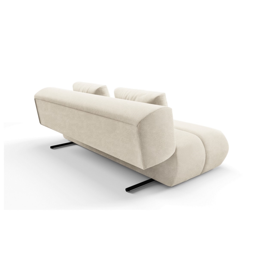 Ausziehbares Dreisitzer-Sofa FANO, cremefarben