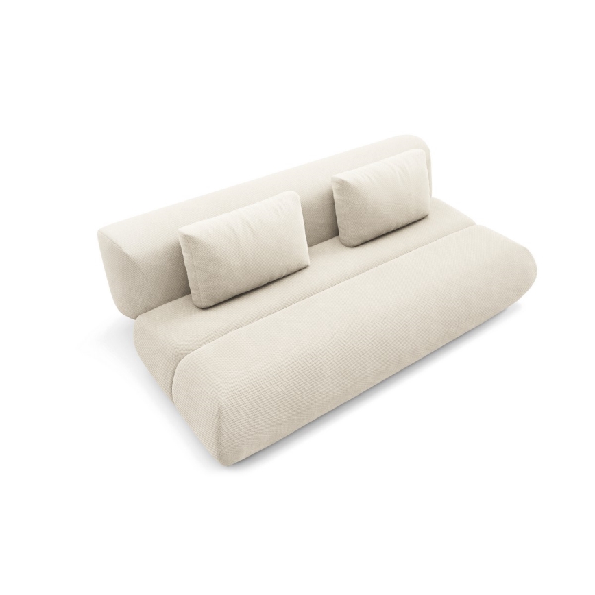 Ausziehbares Dreisitzer-Sofa FANO, cremefarben