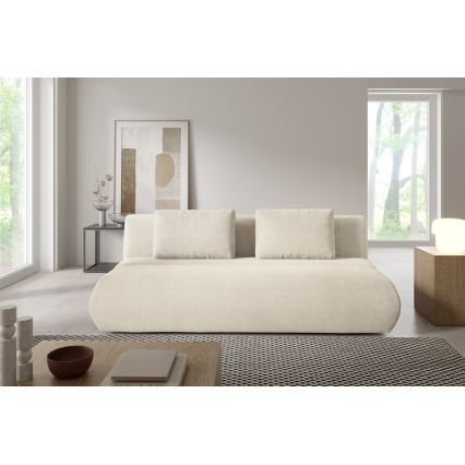 Ausziehbares Dreisitzer-Sofa FANO, cremefarben