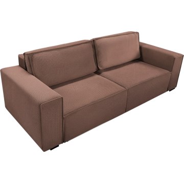 Ausziehbares Dreisitzer-Sofa mit Stauraum RONDA, rot