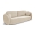 Ausziehbares Dreisitzer-Sofa OLBIA beige