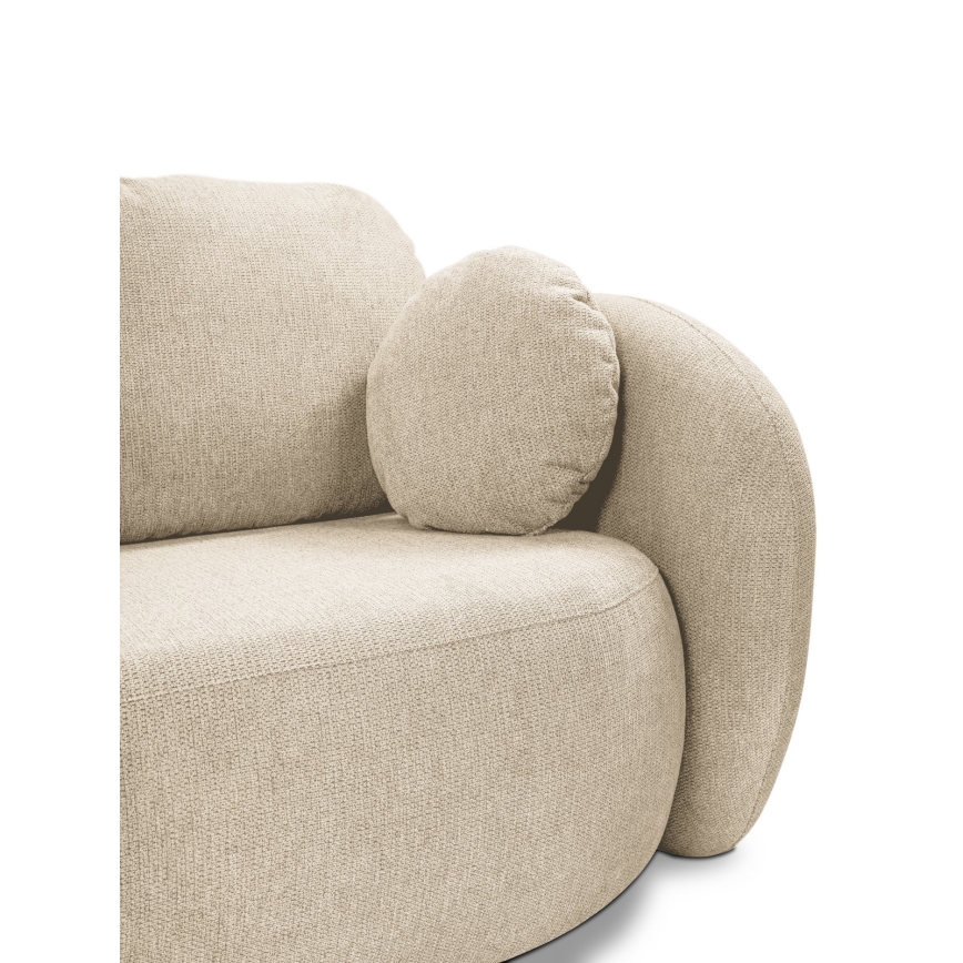 Ausziehbares Dreisitzer-Sofa OLBIA beige