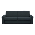 Ausziehbares Dreisitzsofa LEKA in Blau für den täglichen Schlafgebrauch