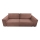 Ausziehbares Dreisitzsofa mit Stauraum RONDA in Rot