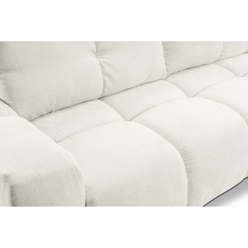 Ausziehbares, gepolstertes 3‑Sitzer‑Sofa ALMADA mit Stauraum, beige