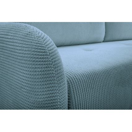 Ausziehbares, gepolstertes 3‑Sitzer‑Sofa CLOUDY, Türkis