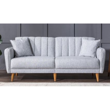 Ausziehbares Zweisitzer-Sofa KITO – Grau