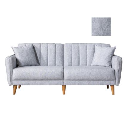 Ausziehbares Zweisitzer-Sofa KITO – Grau