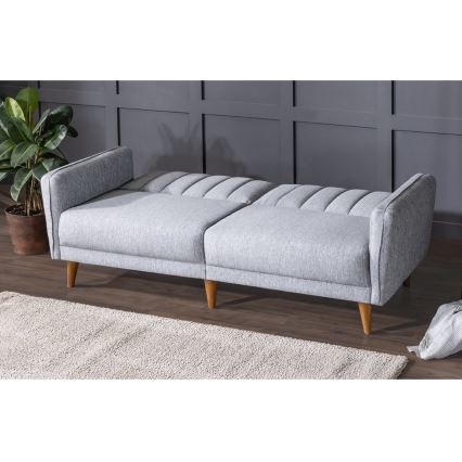Ausziehbares Zweisitzer-Sofa KITO – Grau