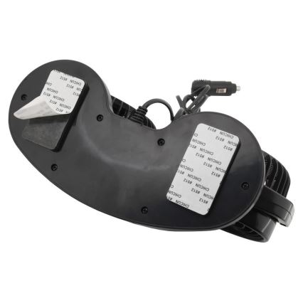 Auto-Lüfter für das Armaturenbrett mit Thermometer 9W/12V schwarz