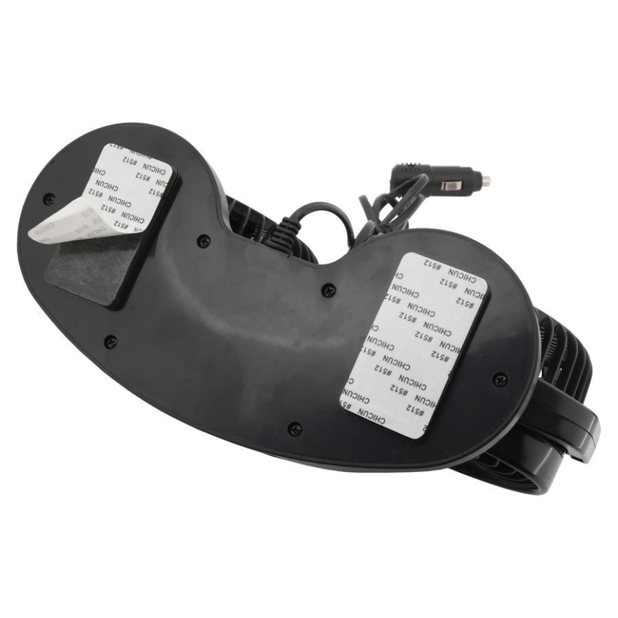Auto-Lüfter für das Armaturenbrett mit Thermometer 9W/12V schwarz