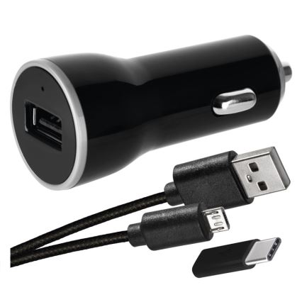 Auto-Ladegerät 2,1A + Micro-USB-Kabel