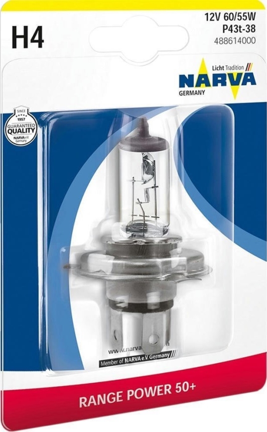Auto-Lampe H4 P43t-38/60/55W/12V - Narva 48861RPNVAB1