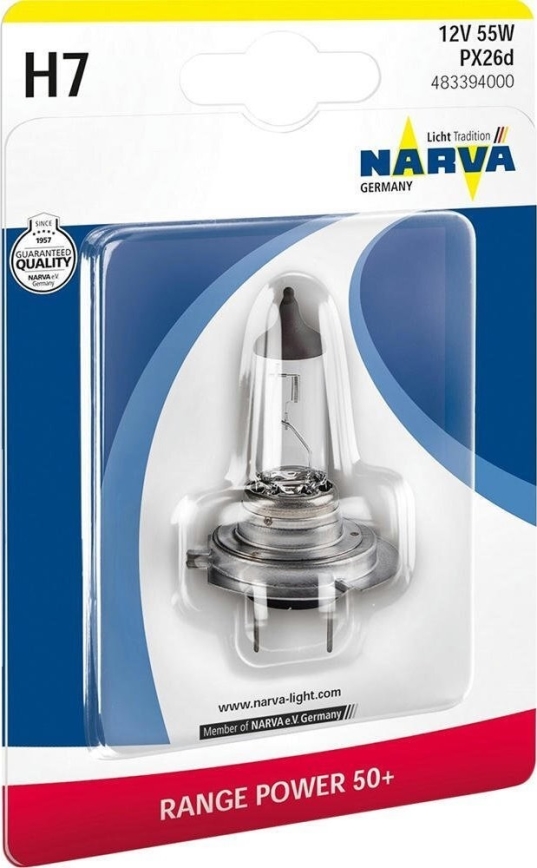 Auto-Lampe H7 PX26d/55W/12V - Narva 48339RPNVAB1