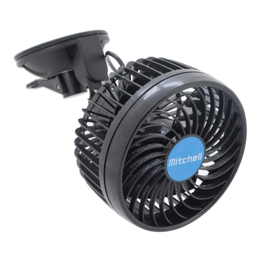 Auto-Ventilator an einem Saugnapf 4W/12V schwarz