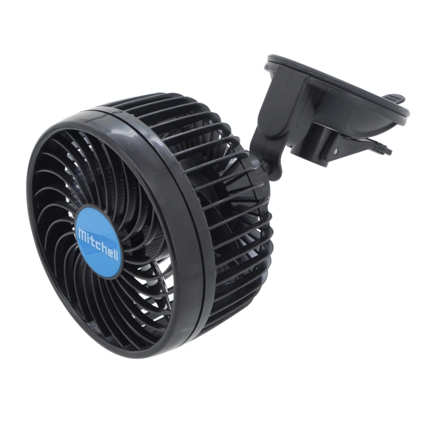 Auto-Ventilator an einem Saugnapf 4W/12V schwarz