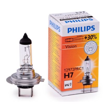 Autoglühbirne Philips VISION 12972PRC1 H7 PX26d/55W/12V