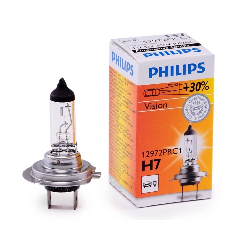 Autoglühbirne Philips VISION 12972PRC1 H7 PX26d/55W/12V