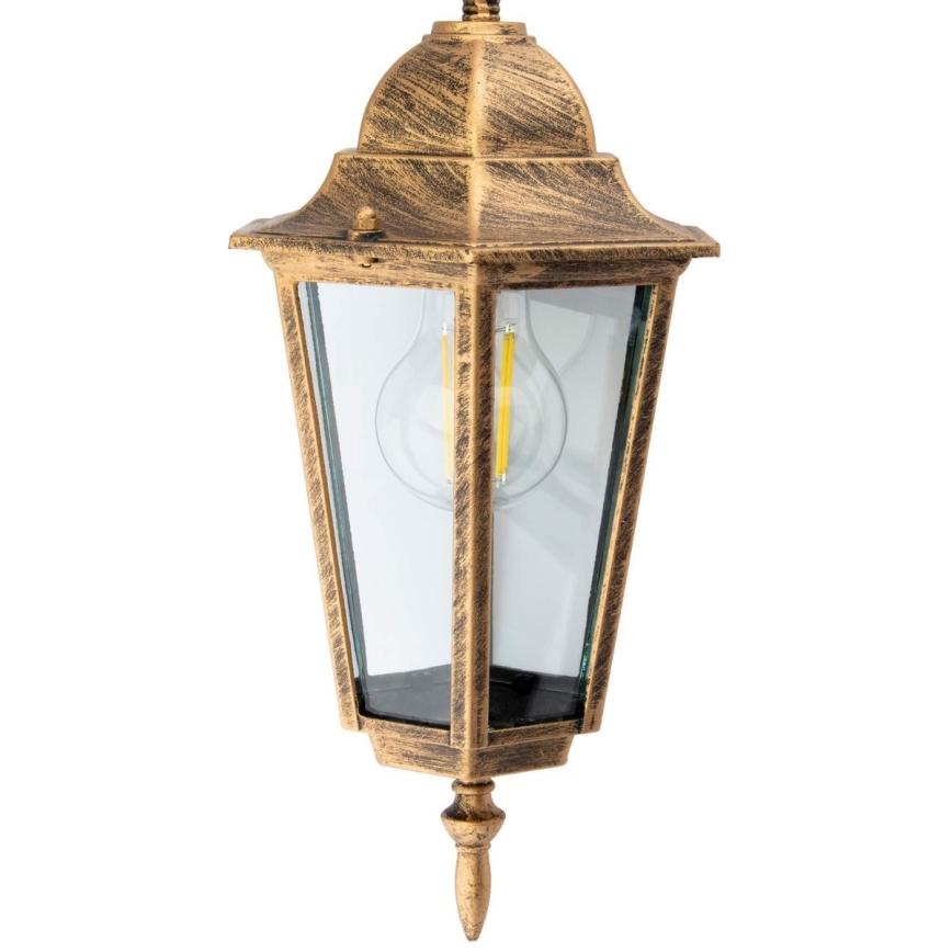 Auβen-Deckenleuchte 1xE27/60W/230V gold IP44