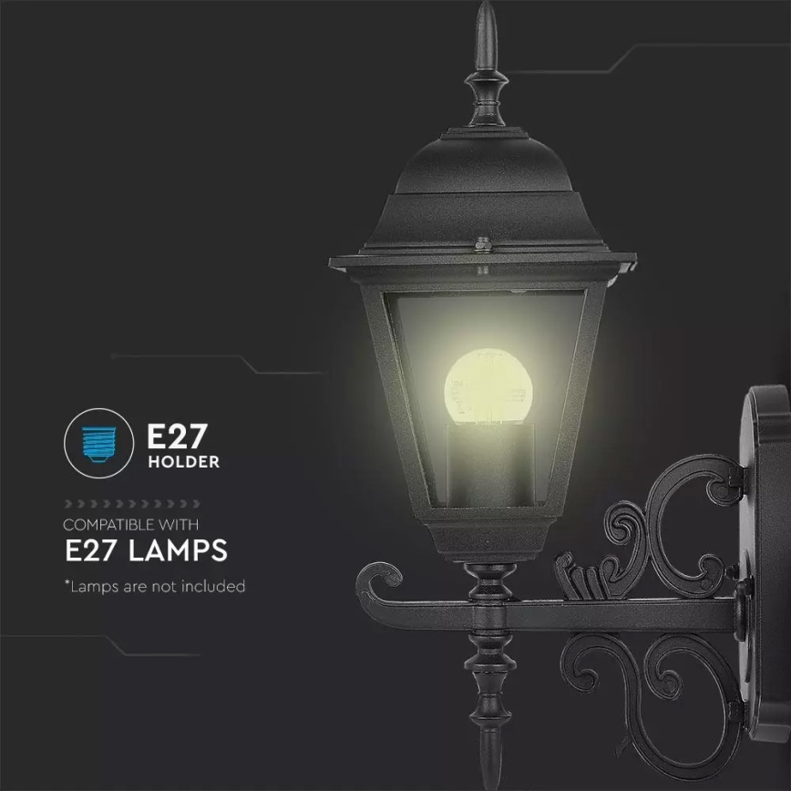 Auβen-Wandbeleuchtung 1xE27/60W/230V IP44