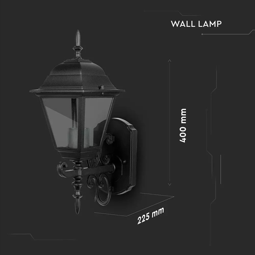 Auβen-Wandbeleuchtung 1xE27/60W/230V IP44
