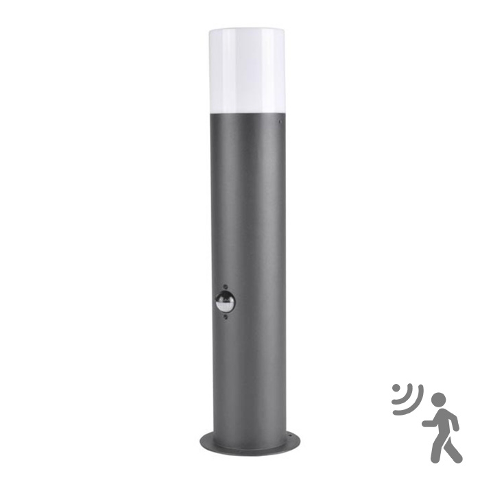Auβenleuchte mit Sensor DALLAS 1xE27/12W/230V IP44 Graphit