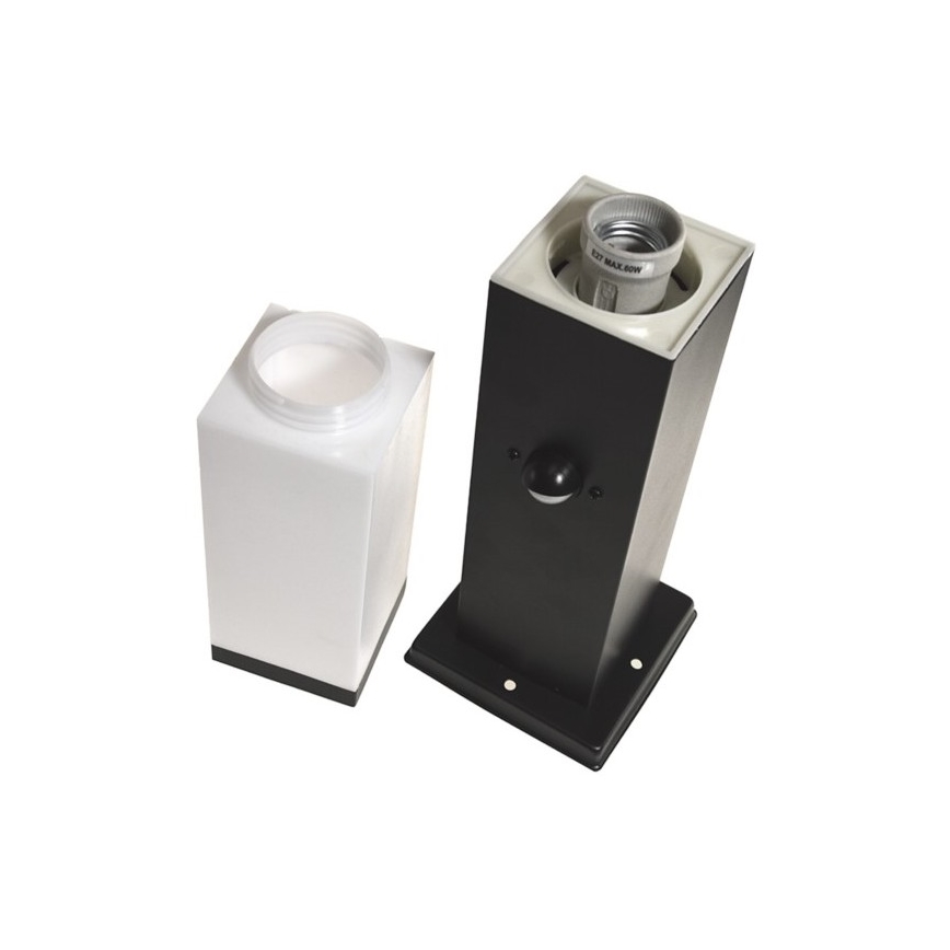 Auβenleuchte mit Sensor SOPPA 1xE27/60W/230V IP44 45 cm schwarz