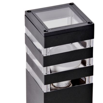 Auβenleuchte mit Sensor TEKSAS 1xE27/12W/230V IP44 44 cm anthrazit