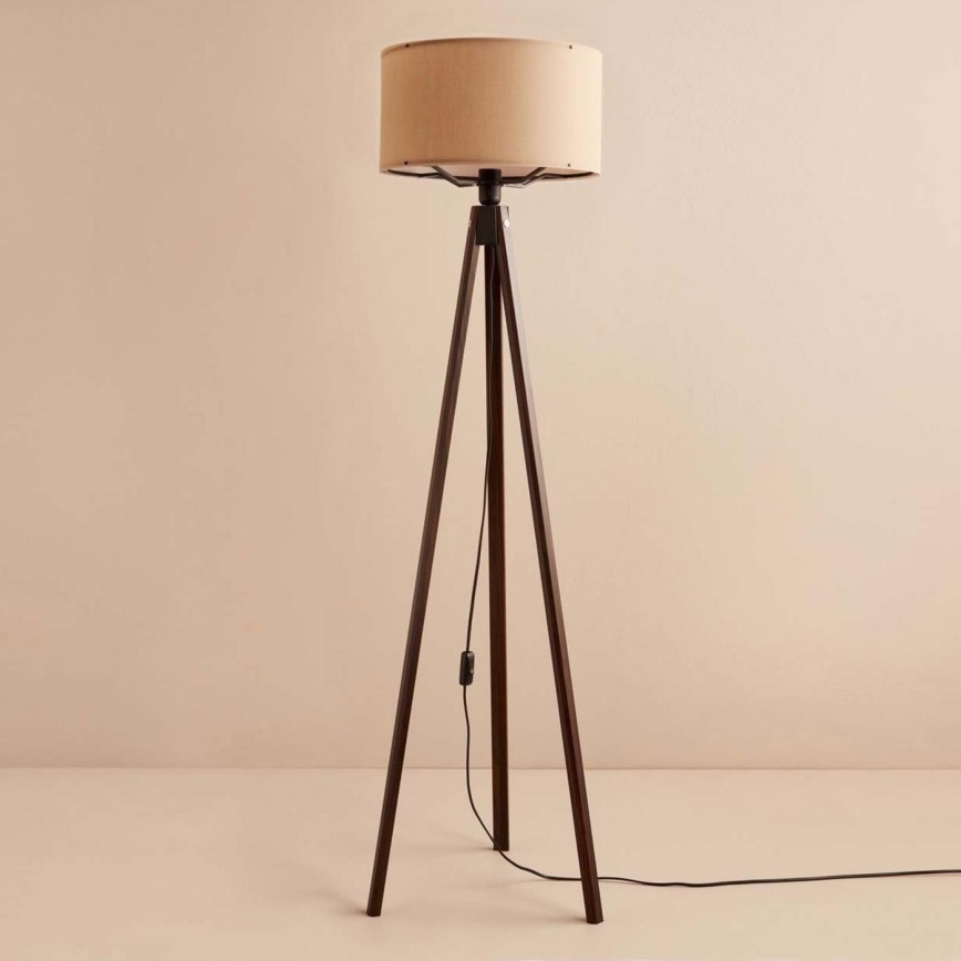 AYD 1xE27/40W/230V braun/beige Stehlampe