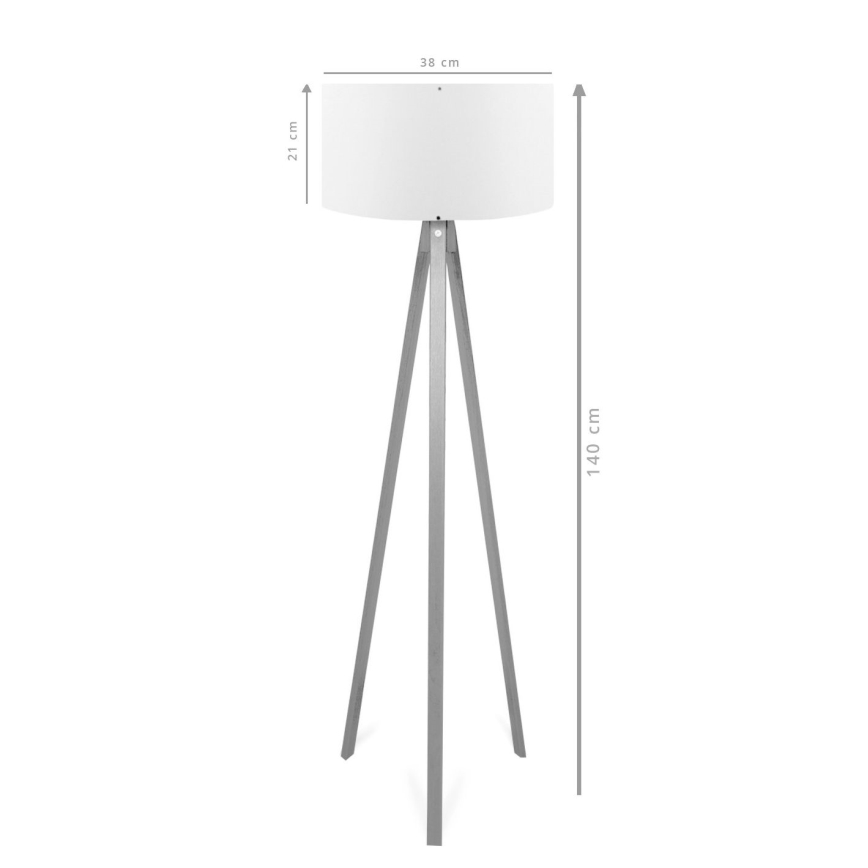 AYD Stehlampe 1xE27/40W/230V Braun/Rot