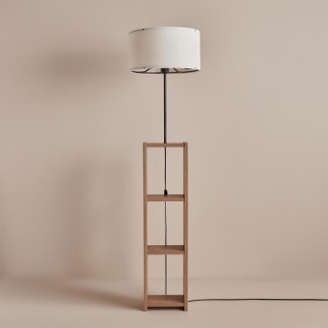 AYD Stehlampe 1xE27/40W/230V braun/weiß