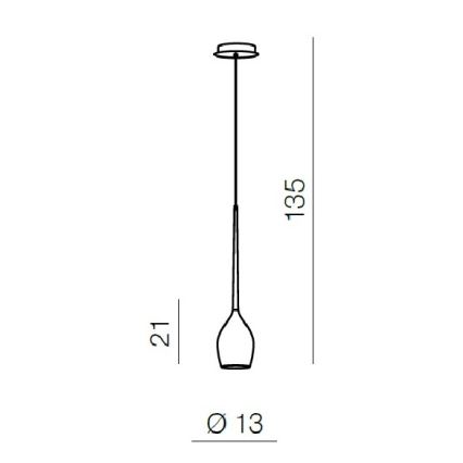 Azzardo AZ1220 - Hängeleuchte IZZA 1xE14/40W/230V