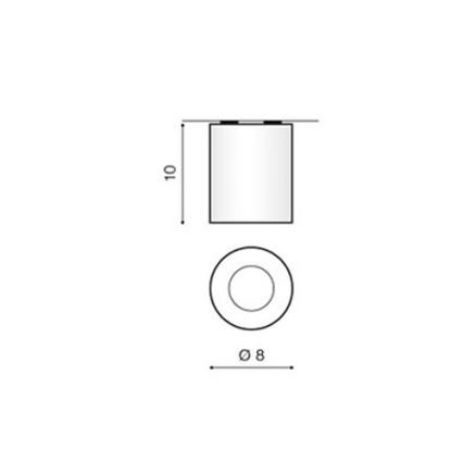 Azzardo AZ1360 - Außendeckenleuchte ARO 1xGU10/50W/230V IP54