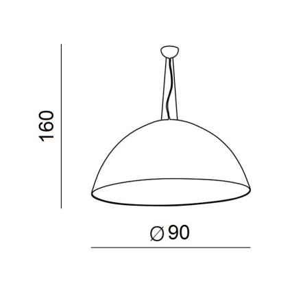 Azzardo AZ1402 - Kronleuchter an Schnur MAGMA 4xE27/60W/230V