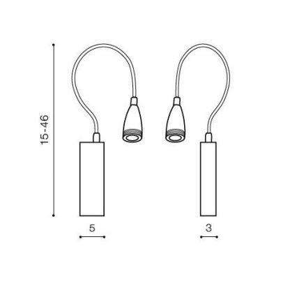 Azzardo AZ1548 - LED-Badezimmer-Wandstrahler VERONICA 1xLED/3W/230V