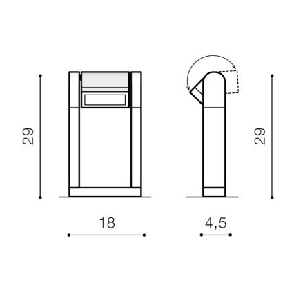 Azzardo AZ2128 - LED Auβenlampe FRAME LED/8W/230V IP54