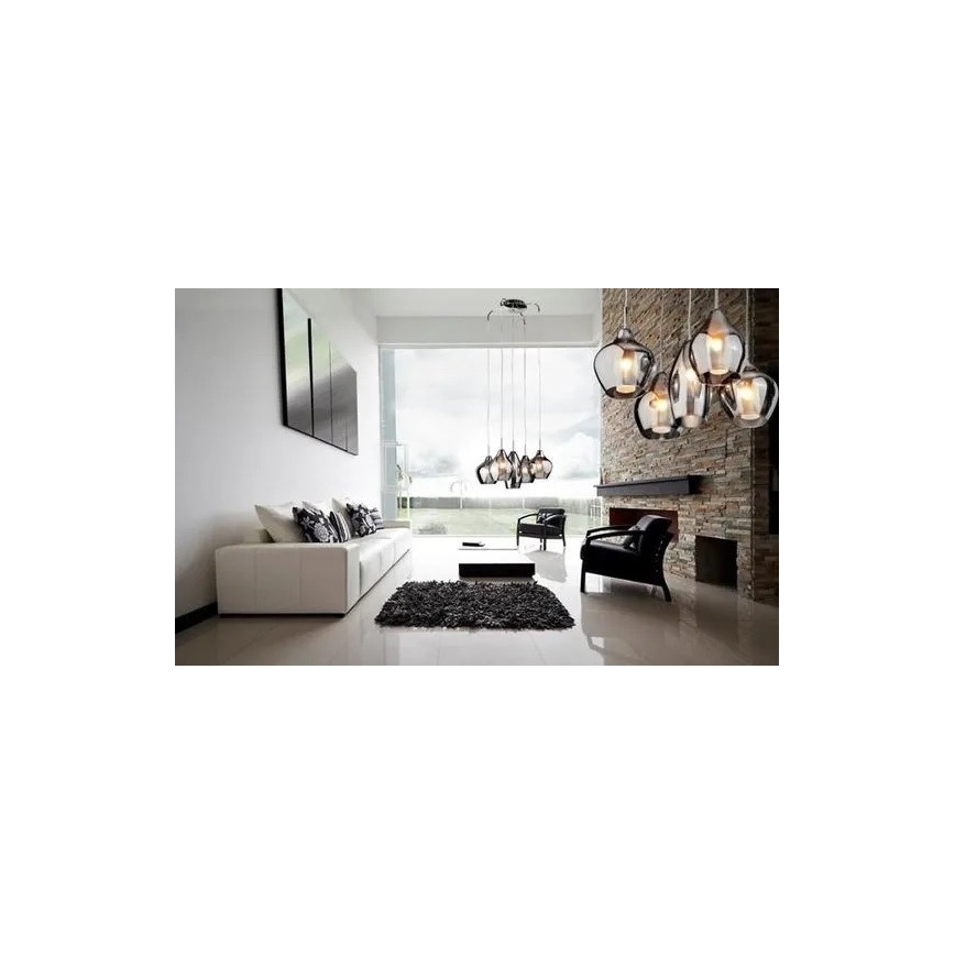 Azzardo AZ2149 - Hängeleuchte AMBER MILANO 3xG9/40W/230V