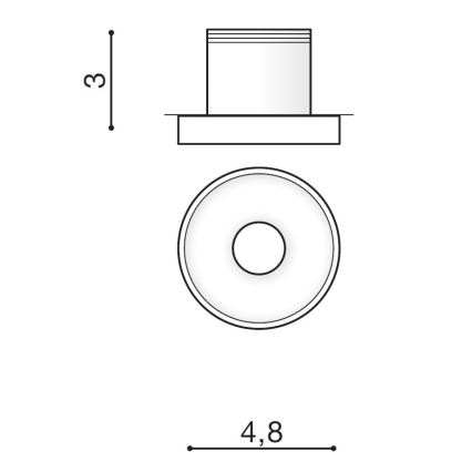 Azzardo AZ2234 - LED Einbauleuchte OKA 1xLED/3W/230V