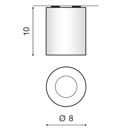 Azzardo AZ2559 - Außendeckenleuchte ARO 1xGU10/50W/230V IP54