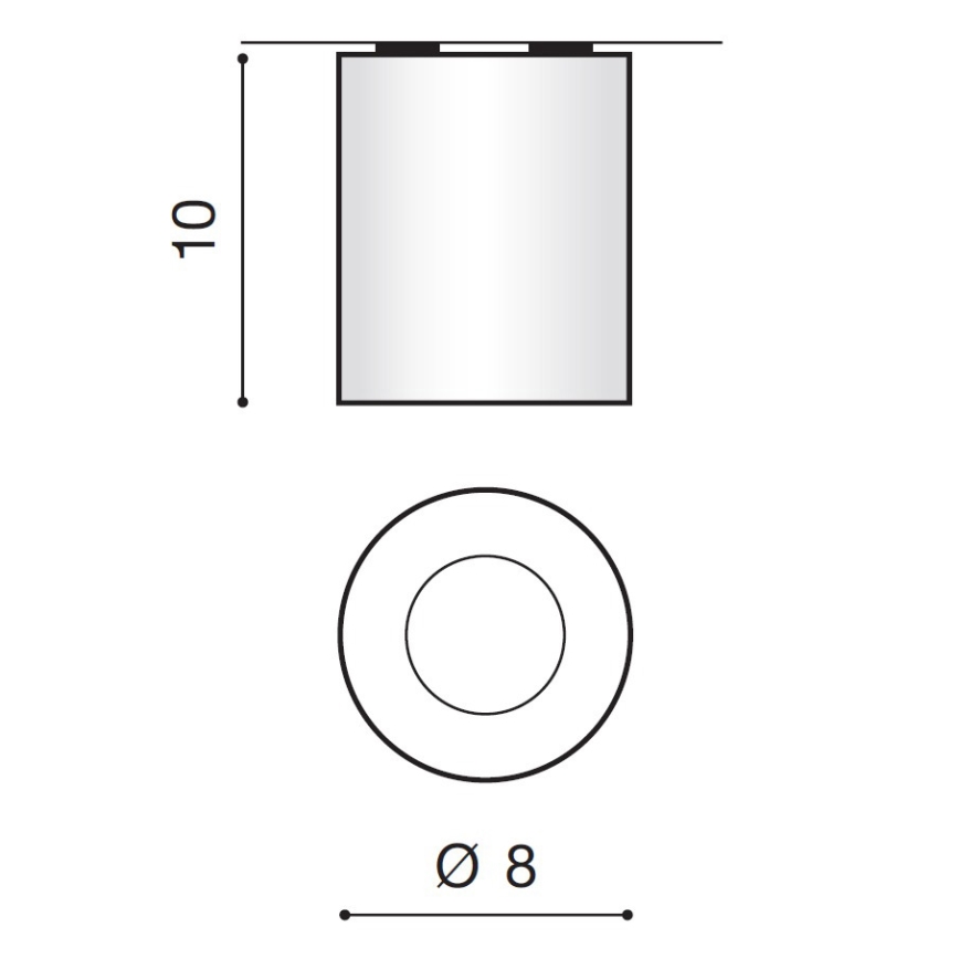 Azzardo AZ2559 - Außendeckenleuchte ARO 1xGU10/50W/230V IP54