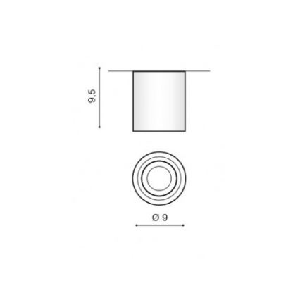 Azzardo AZ2690 - Badezimmer Deckenleuchte BRANT 1xGU10/50W/230V IP44