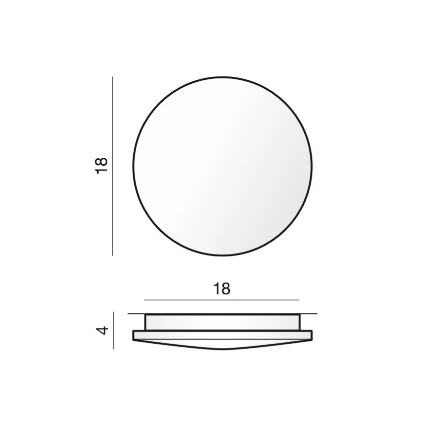 Azzardo AZ2715 - LED Deckenleuchte ANCONA 1xLED/12W/230V