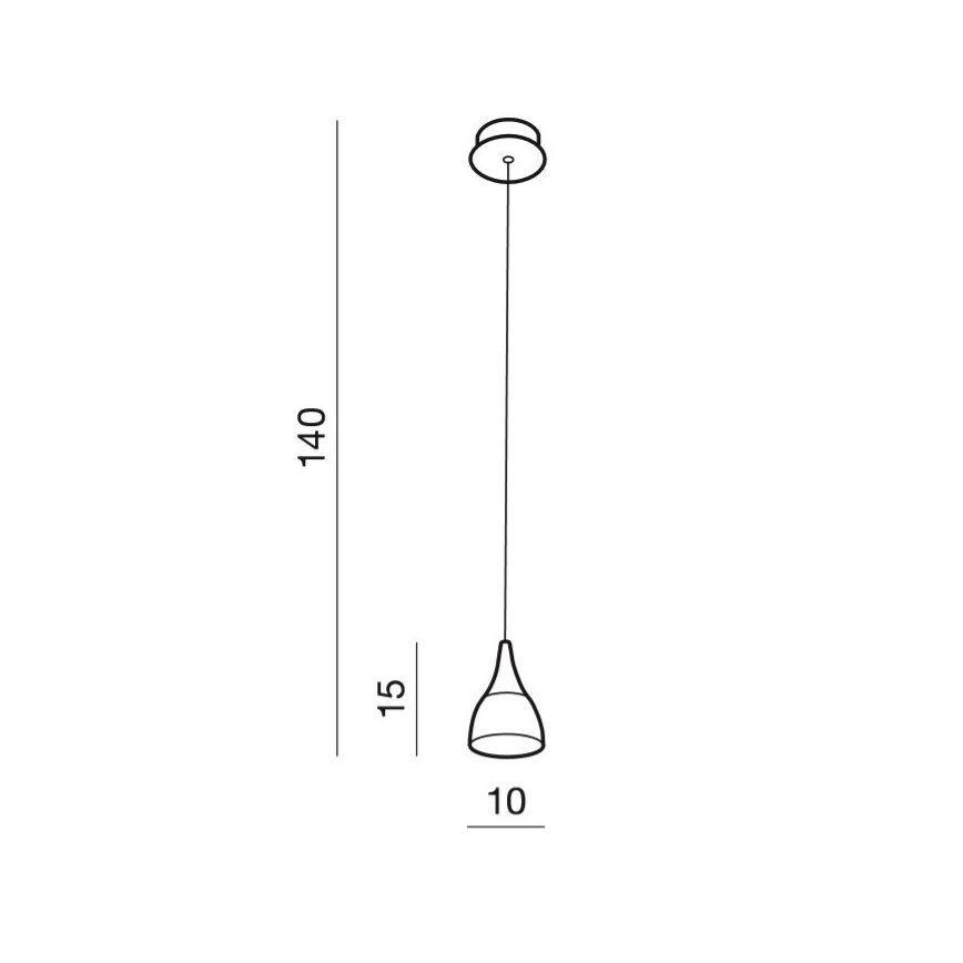 Azzardo AZ2847 - LED-Hängeleuchte an Drahtseil DALMATIA LED/5W/230V