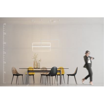 Azzardo AZ2915 - Dimmbare LED-Pendelleuchte an Kabel METRIC LED/135W/230V